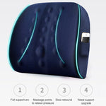 Cuscino lombare Cuscino per sedile premaman per ufficio Cuscino lombare per auto in memory foam lombare, Stile:, Standard (Blue), Standard (Gray), Standard (Black), Standard (Pink), 3D (Blue), 3D (Gray), 3D Upgrade Core (Blue), 3D Upgrade Core (Gray)