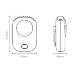 Ventilatore portatile USB da collo e tavolo 3 velocità