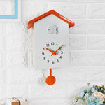 Orologio a cucù T60 L'uccello riporta le ore dell'orologio, White, Green, Blue, Gray Top, Orange Top