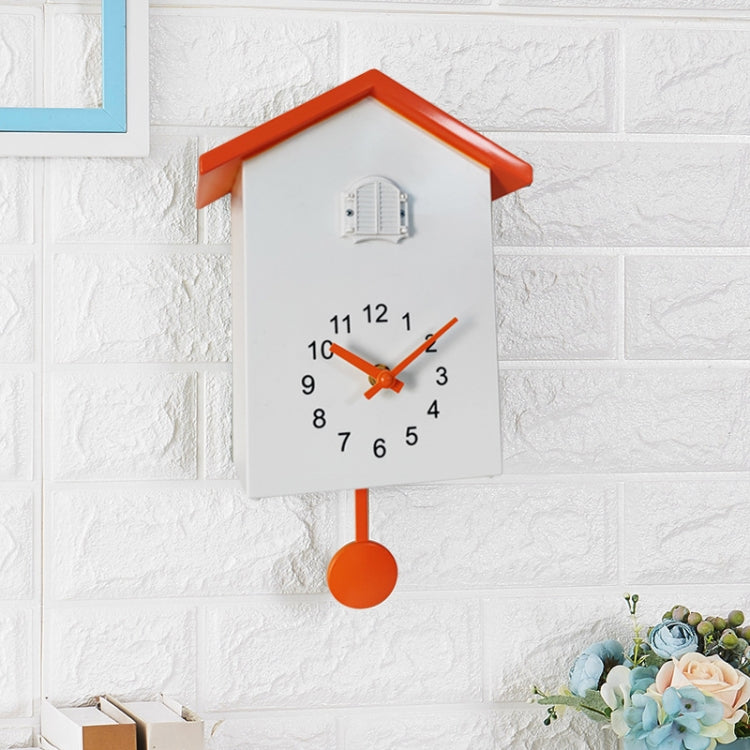 Orologio a cucù T60 L'uccello riporta le ore dell'orologio, White, Green, Blue, Gray Top, Orange Top