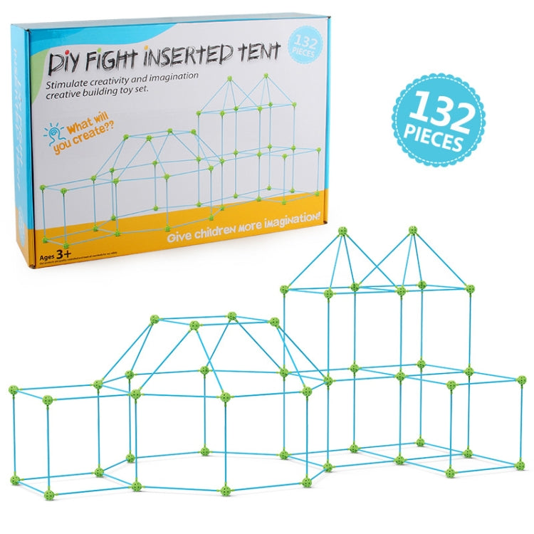 132 in 1 tenda giocattolo fai da te assemblaggio giocattolo da costruzione tenda per bambini fai da te, 132 in 1