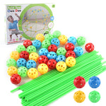 87 in 1 assemblaggio fai da te casa da gioco fai da te tenda per bambini giocattolo da costruzione, stile:, Without Tent Cloth, With Tent Cloth