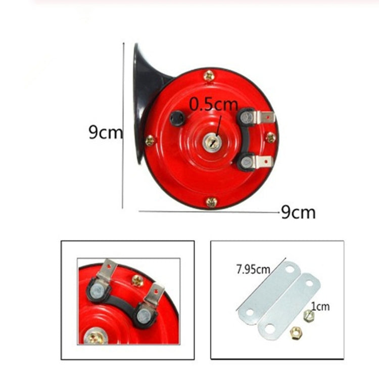 1 paio 110BD 12V Motocicletta elettrica Altoparlante a forma di lumaca a singolo suono, Snail Speaker