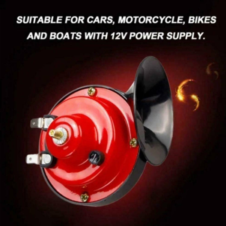 1 paio 110BD 12V Motocicletta elettrica Altoparlante a forma di lumaca a singolo suono, Snail Speaker