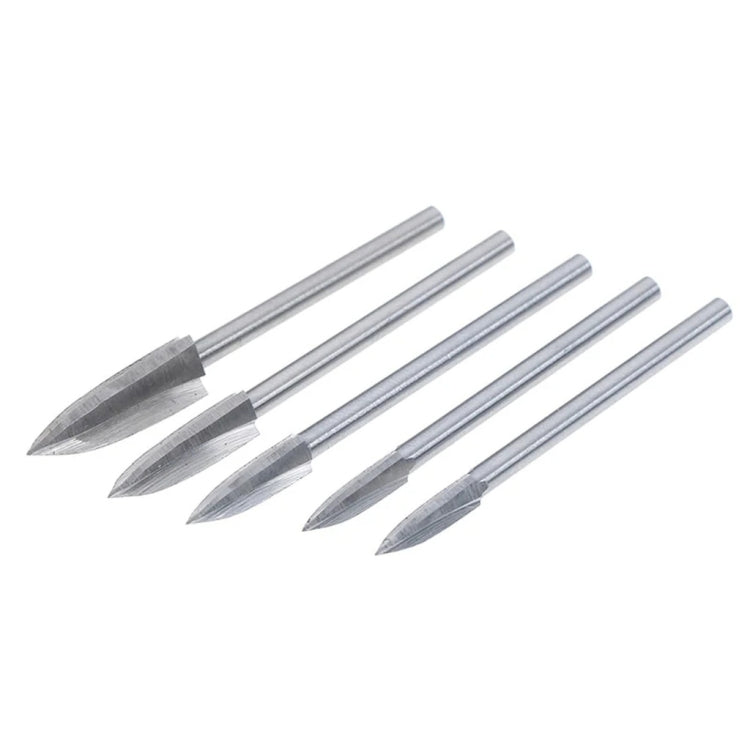 5 Pz/set Lavorazione Del Legno In Acciaio Bianco A Tre Lame Incisione Fresa Coltello Elettrico Per Incisione, Engraving Knife