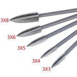 5 Pz/set Lavorazione Del Legno In Acciaio Bianco A Tre Lame Incisione Fresa Coltello Elettrico Per Incisione, Engraving Knife