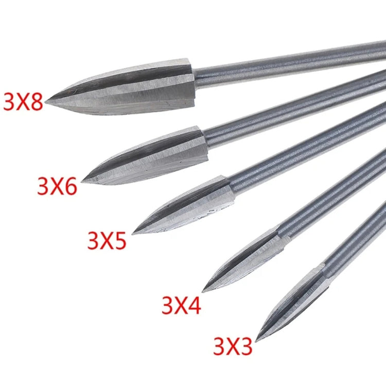 5 Pz/set Lavorazione Del Legno In Acciaio Bianco A Tre Lame Incisione Fresa Coltello Elettrico Per Incisione, Engraving Knife