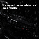 West Biking Borsa anteriore per bicicletta con guscio rigido in EVA Mountain Road Bike Borsa per trave anteriore Equipaggiamento per l'equitazione, West Biking EVA Front Beam Bag