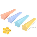 2 set 4 in 1 set di stampi per ghiaccioli per bambini stampo in silicone per uso alimentare consegna colore casuale, 2 Sets 4 in 1