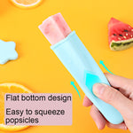 2 set 4 in 1 set di stampi per ghiaccioli per bambini stampo in silicone per uso alimentare consegna colore casuale, 2 Sets 4 in 1
