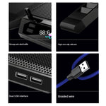 Base raffreddamento laptop 6 ventole RGB regolabile 5V