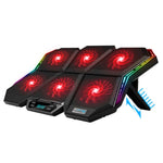 Base raffreddamento laptop 6 ventole RGB regolabile 5V