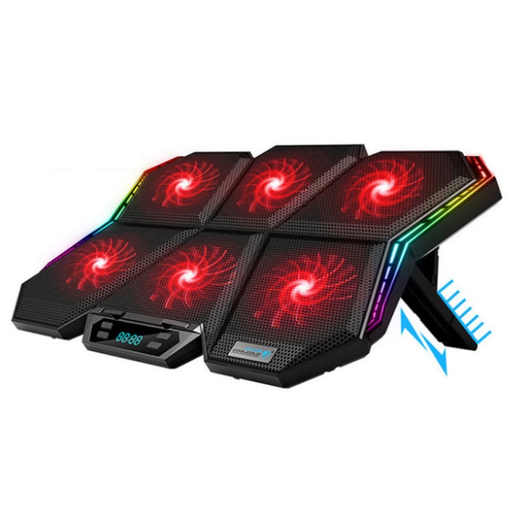 Base raffreddamento laptop 6 ventole RGB regolabile 5V