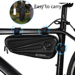 WEST BIKING YP0707257 Borsa triangolare per bicicletta Borsa per bici con guscio rigido EVA Borsa per mountain bike Borsa per trave anteriore Attrezzatura per l'equitazione, WEST BIKING YP0707257