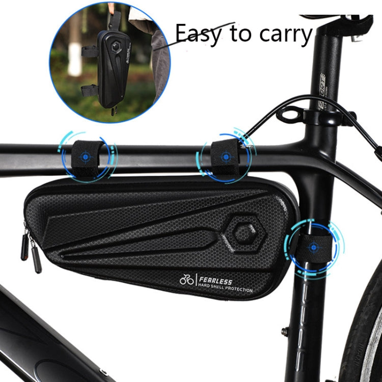 WEST BIKING YP0707257 Borsa triangolare per bicicletta Borsa per bici con guscio rigido EVA Borsa per mountain bike Borsa per trave anteriore Attrezzatura per l'equitazione, WEST BIKING YP0707257