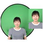 EY-068 Pannello per sfondo video con schermo verde pieghevole in tessuto per foto identificative con sfondo verde per sedia e-sport, 75cm, 110cm, 142cm