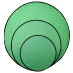 EY-068 Pannello per sfondo video con schermo verde pieghevole in tessuto per foto identificative con sfondo verde per sedia e-sport, 75cm, 110cm, 142cm