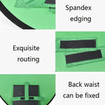 EY-068 Pannello per sfondo video con schermo verde pieghevole in tessuto per foto identificative con sfondo verde per sedia e-sport, 75cm, 110cm, 142cm