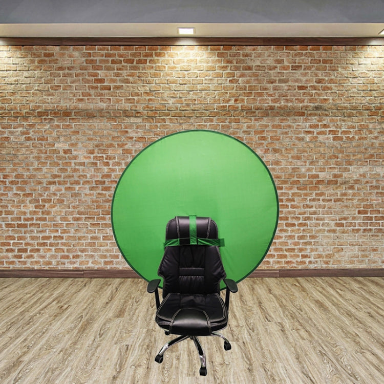 EY-068 Pannello per sfondo video con schermo verde pieghevole in tessuto per foto identificative con sfondo verde per sedia e-sport, 75cm, 110cm, 142cm