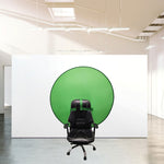 EY-068 Pannello per sfondo video con schermo verde pieghevole in tessuto per foto identificative con sfondo verde per sedia e-sport, 75cm, 110cm, 142cm