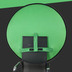 EY-068 Pannello per sfondo video con schermo verde pieghevole in tessuto per foto identificative con sfondo verde per sedia e-sport, 75cm, 110cm, 142cm