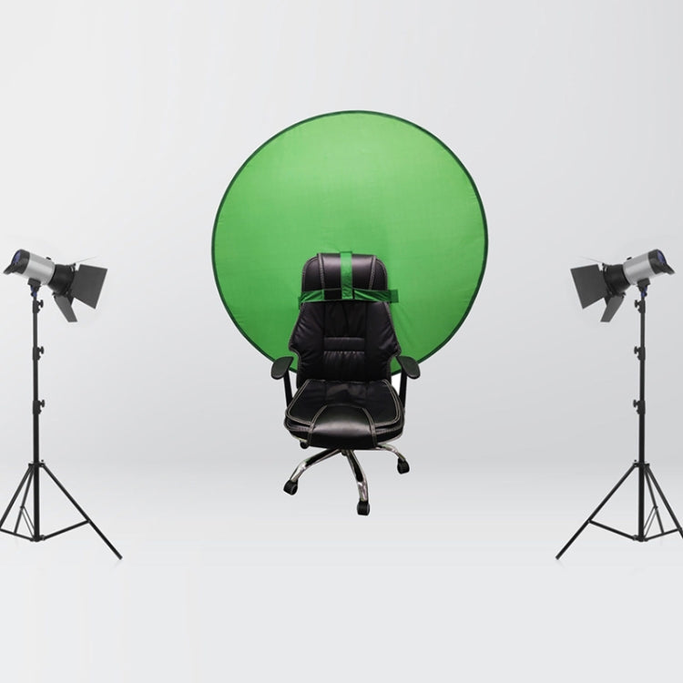 EY-068 Pannello per sfondo video con schermo verde pieghevole in tessuto per foto identificative con sfondo verde per sedia e-sport, 75cm, 110cm, 142cm