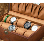 Scatola per orologi in legno Scatola per esposizione di orologi per gioielli, 2 Big Pillows + 5 Small Pillows, 10 Epitope Wooden