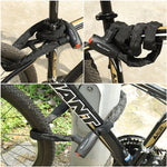 WEST BIKING 0705042 Lucchetto antifurto per bicicletta Lucchetto per catena per mountain bike e moto, 0.6M, 0.9M, 1.2M