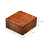 Scatola per esposizione di gioielli con scatola porta orologi in salice a 6 slot con serratura, 6 Slots Square, 6 Slots Rectangle