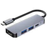 Hub USB-C 4 in 1 con HDMI 4K, USB 3.0, USB 2.0 e PD