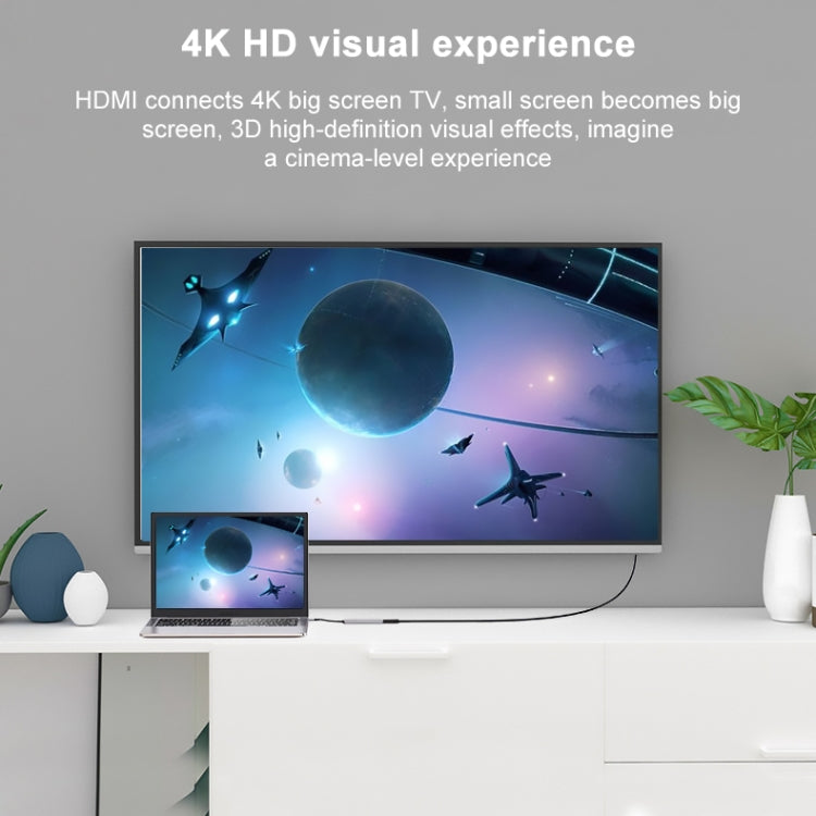 Hub USB-C 4 in 1 con HDMI 4K, USB 3.0, USB 2.0 e PD