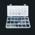 Combinazione di gomma per guarnizioni in silicone per auto da 2 scatole, 225 PCS Black