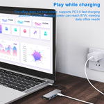 Docking station 3 in 1 USB-C con HDMI 4K e 2 porte USB 3.0
