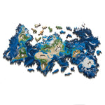 Puzzle in legno irregolare 441 pezzi galassia 53x25 cm