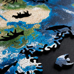 Puzzle in legno irregolare 441 pezzi galassia 53x25 cm