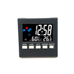 2159 Sveglia con display per temperatura e umidità domestica Orologio digitale multifunzione con schermo a colori elettronico per interni, Temperature And Humidity Display Alarm Clock