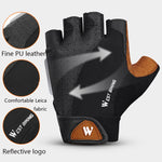 WEST BIKING YP0211196 Guanti da moto antiscivolo antiurto a mezze dita Attrezzatura da equitazione, S, M, L, XL