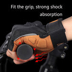WEST BIKING YP0211196 Guanti da moto antiscivolo antiurto a mezze dita Attrezzatura da equitazione, S, M, L, XL