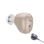 Z-12 Apparecchio acustico con amplificatore audio in-ear ricaricabile con caricatore per base USB, Z-12