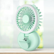 D11 Fill Light Clip Appeso al collo Ventilatore portatile pieghevole Mini USB Desktop Fan, D11 Pink, D11 Green, D11 White