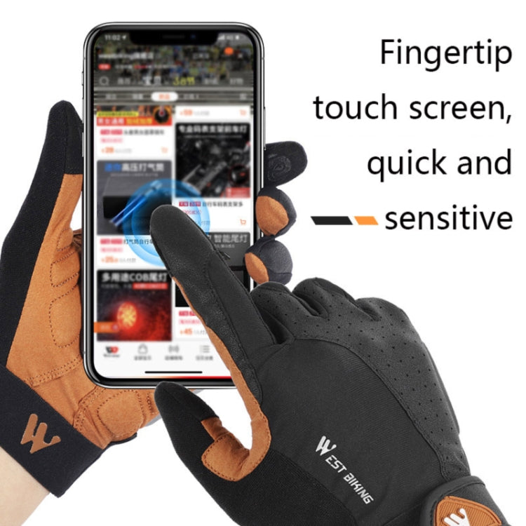 WEST BIKING YP0211197 Guanti da moto antiscivolo antiurto a dito intero Attrezzatura da equitazione, S, M, L, XL