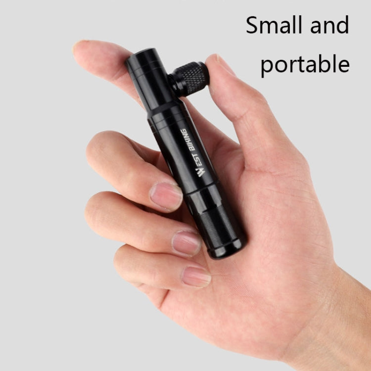 WEST BIKING YP0711083 Strumento multifunzionale per la riparazione di pneumatici per biciclette Attrezzatura di guida di emergenza per gonfiaggio portatile, Black Without Gas Cylinder