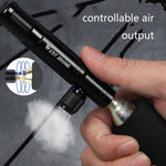 WEST BIKING YP0711083 Strumento multifunzionale per la riparazione di pneumatici per biciclette Attrezzatura di guida di emergenza per gonfiaggio portatile, Black Without Gas Cylinder