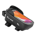 WEST BIKING YP0707235 Borsa per trave anteriore per mountain bike Borsa per bicicletta impermeabile per cellulare Borsa rigida riflettente Attrezzatura per l'equitazione, YP0707235