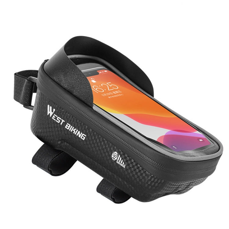 WEST BIKING YP0707235 Borsa per trave anteriore per mountain bike Borsa per bicicletta impermeabile per cellulare Borsa rigida riflettente Attrezzatura per l'equitazione, YP0707235