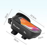 WEST BIKING YP0707235 Borsa per trave anteriore per mountain bike Borsa per bicicletta impermeabile per cellulare Borsa rigida riflettente Attrezzatura per l'equitazione, YP0707235