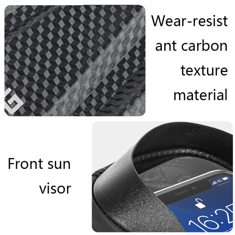 WEST BIKING YP0707235 Borsa per trave anteriore per mountain bike Borsa per bicicletta impermeabile per cellulare Borsa rigida riflettente Attrezzatura per l'equitazione, YP0707235
