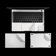 Copertura superiore per computer 4 in 1 JRC + copertura inferiore + adesivo di supporto completo + pellicola adesiva touch Pellicola protettiva per guscio per notebook, For Huawei Matebook X Pro 2019 / 2020 (Silver)                                     ...