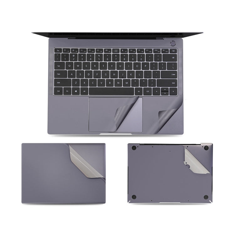 Copertura superiore per computer 4 in 1 JRC + copertura inferiore + adesivo di supporto completo + pellicola adesiva touch Pellicola protettiva per guscio per notebook, For Huawei Matebook X Pro 2019 / 2020 (Silver)                                     ...
