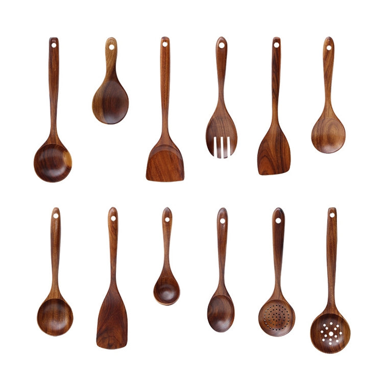 Pentola antiaderente Pala in legno Teak Pentola Pala Stoviglie, Sweet Spoon, Saving Spoon, Bent Spoon, Mixing Spoon, Filter Spoon, Curved Shovel, Thickened Oblique Shovel, Curved Spatula, Small Spoon, Medium Spoon, Long Handle Spoon                    ...